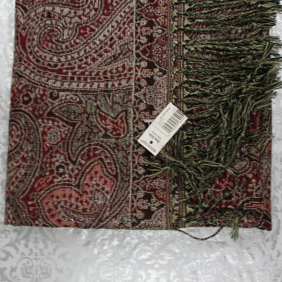 Blanket SCARF Paisley Print NWT - Picture 5 of 8